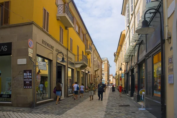 Rawenna Włochy Sierpnia 2019 Ulica Starego Miasta Rawennie — Zdjęcie stockowe