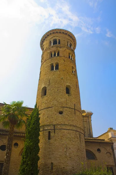 Glockenturm Der Basilika Von Sant Apollinare Nuovo Ravenna — Stockfoto