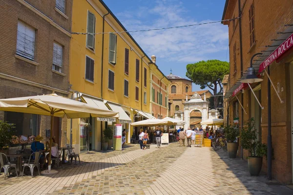 Ραβέννα Ιταλία Αυγούστου 2019 Street Cafe Στην Παλιά Πόλη Της — Φωτογραφία Αρχείου