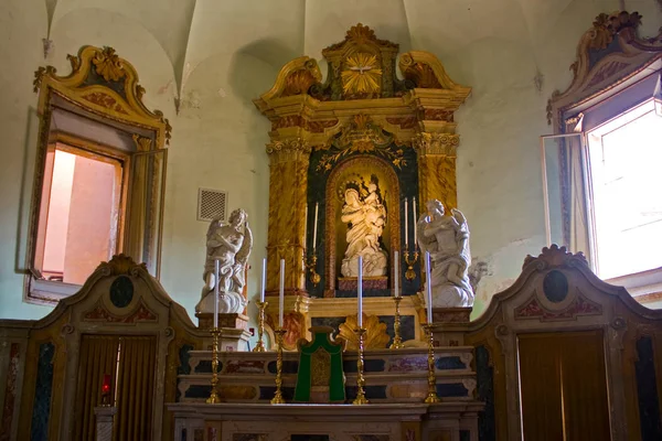Rawenna Włochy Sierpnia 2019 Wnętrze Kościoła Santa Maria Maggiore Rawennie — Zdjęcie stockowe