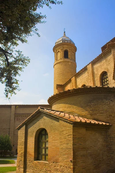 Campanario Basílica San Vitale Rávena Italia — Foto de Stock