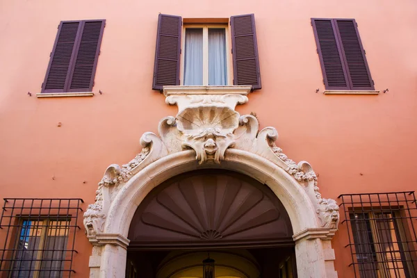 Riche Décoration Bâtiment Historique Dans Vieille Ville Ravenne Italie — Photo
