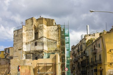 Palermo, İtalya - 25 Eylül 2019: Palermo, Sicilya, İtalya