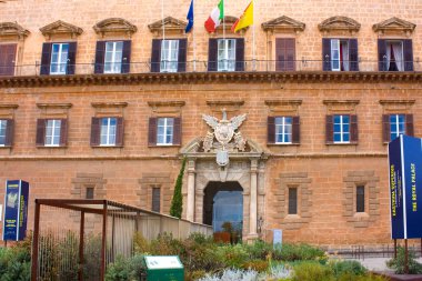 Palermo, Sicilya, İtalya 'daki Norman Sarayı (veya Palazzo Reale)