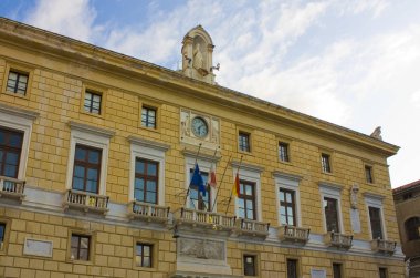 Palermo, Sicilya, İtalya 'daki Piazza Pretoria' daki Kartallar Sarayı (veya Palazzo delle Aquile)