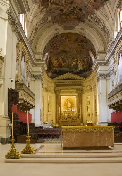 Палермо Италия Сентября 2019 Года Интерьер Католической Церкви Палермо Сицилия — стоковое фото