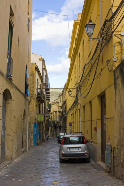 Calle Típica Del Casco Antiguo Palermo Italia Sicilia —  Fotos de Stock