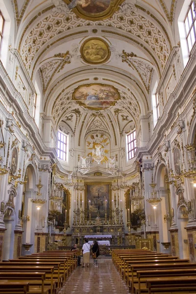 Palermo Italien September 2019 Inredning Kyrkan Sant Orsola Dei Negri — Stockfoto