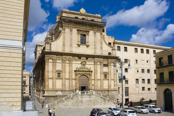 Palermo Italien September 2019 Kirche Santa Caterina Palermo Sizilien — Stockfoto