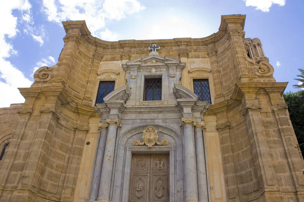 Kościół Santa Maria Della Ammiraglio Lub Katedra Mikołaja Palermo Sycylia — Zdjęcie stockowe