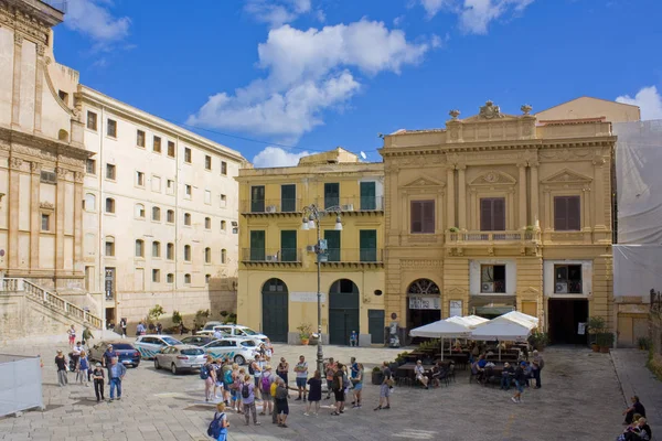 Palermo Italië September 2019 Zicht Piazza Bellini Palermo Sicilië Italië — Stockfoto