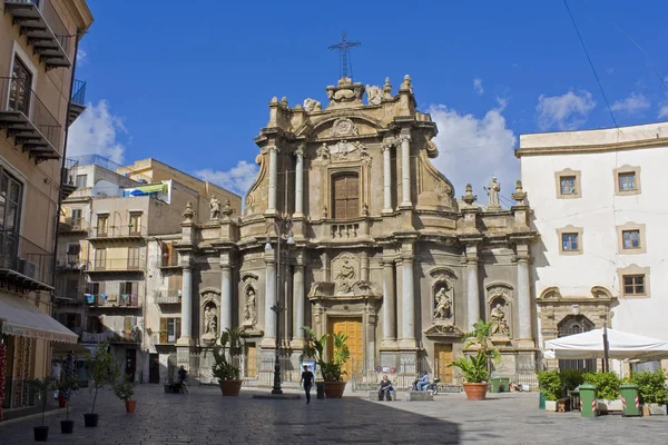 Palermo Italien September 2019 Kirche Der Heiligen Anne Della Misericordia — Stockfoto