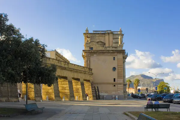 Palermo Itália Setembro 2019 Monumental Portão Cidade Porta Felice Palermo — Fotografia de Stock