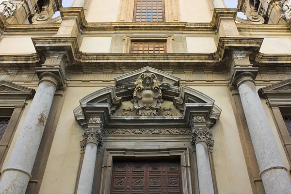 Fragment Van Kerk Van Ignatius Olivella Palermo Sicilië Italië — Stockfoto