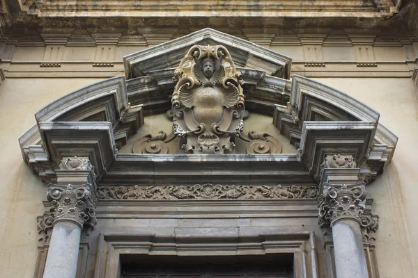 Fragmento Igreja Santo Inácio Olivella Palermo Sicília Itália — Fotografia de Stock