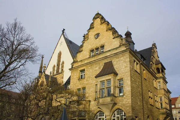 Leipzig Almanya Daki Thomas Kilisesi Yakınlarındaki Eski Tarihi Bina — Stok fotoğraf