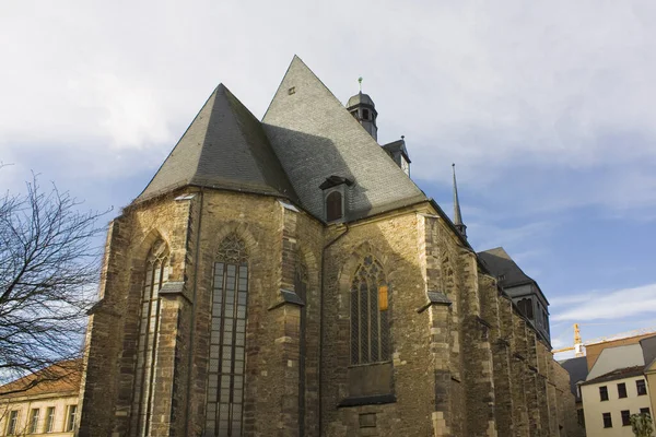 Igreja Gótica Moritzkirche Halle Alemanha — Fotografia de Stock