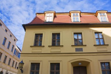 HALLE, GERMANY - 9 Mart 2020: Halle 'deki Müze Handel-Haus