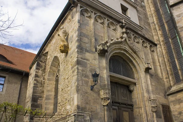 Almanya Halle Moritzkirche Gotik Kilisesi Nin Bir Parçası — Stok fotoğraf