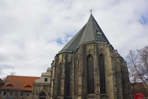 Gotický Kostel Moritzkirche Halle Německo — Stock fotografie