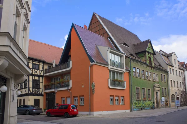 Halle Germany March 2020 Half Timbered Houses Halle Germany — Stock Photo, Image