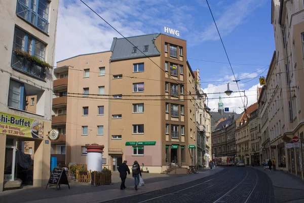 Halle Germany March 2020 Street Old Town Halle Germany — Stock Photo, Image