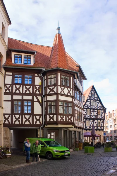 Half Timbered Houses Halle Germany — Stock Photo, Image