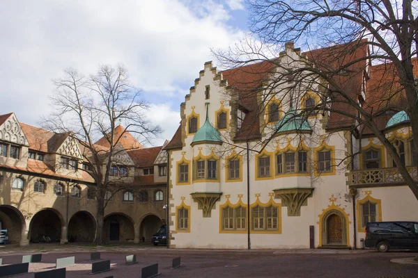 Courtyard Castle Moritzburg Halle Saale Németország — Stock Fotó