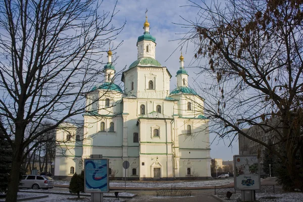 Katedra Zmartwychwstania Pańskiego Sumy Ukraina — Zdjęcie stockowe