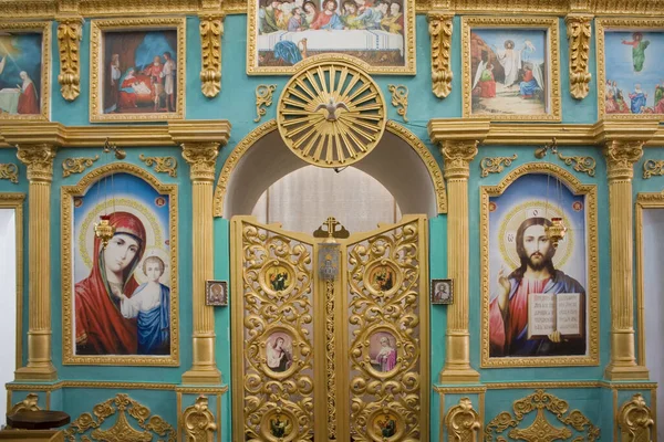 Sumy Ukraine Stycznia 2020 Ołtarz Katedry Zmartwychwstania Pańskiego Sumy Ukraina — Zdjęcie stockowe