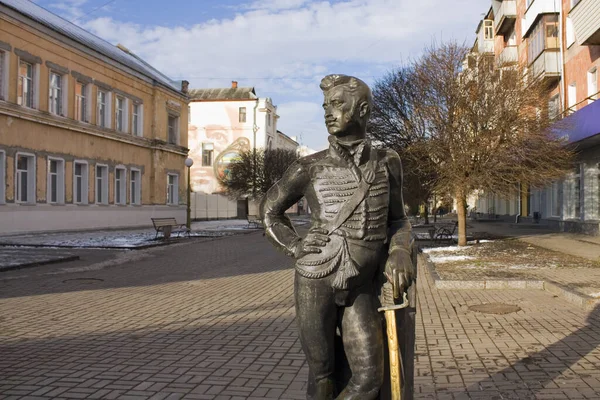 Monument Voor Hussar Sumy Oekraïne — Stockfoto