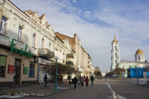 Sumy Ukraine Січня 2020 Собор Преображення Спасителя Сумі Україна — стокове фото