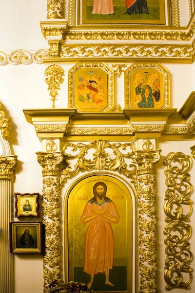 Putivl Ucrânia Janeiro 2020 Interior Catedral Natividade Nossa Senhora Mosteiro — Fotografia de Stock