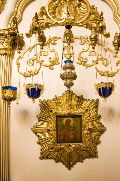 Putivl Ucraina Gennaio 2020 Interno Della Cattedrale Della Natività Nostra — Foto Stock
