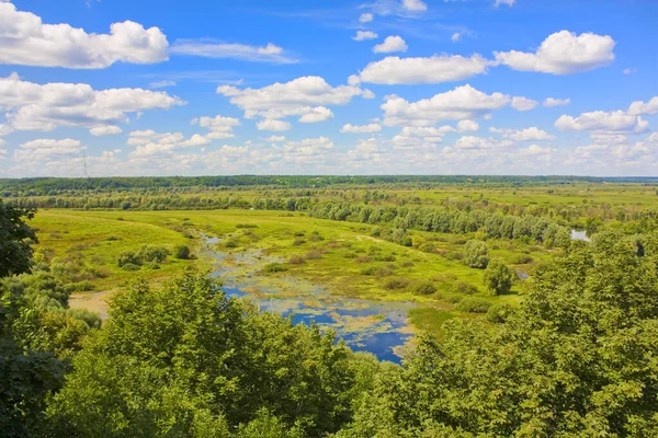 Panorama Naturen Från Spaso Preobrazhensky Manliga Kloster Novgorod Seversky Ukraina — Stockfoto