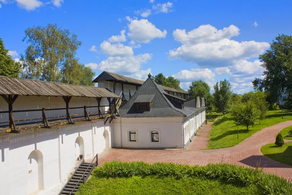 Les Murs Défensifs Monastère Spaso Preobrazhensky Masculin Novgorod Seversky Ukraine — Photo