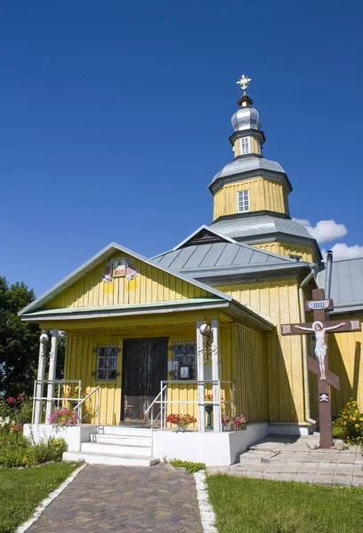 Trä Nicholas Church Novgorod Seversky Ukraina — Stockfoto