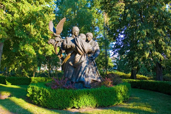 Monumento Miei Figli Falchi Dello Scultore Mazur Baturyn Ucraina — Foto Stock