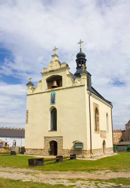 Церква Замку Меджибож Україні — стокове фото