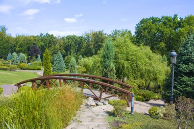  Mezhyhirya 'daki park (Başkan Yanukoviç' in eski cumhurbaşkanı ikametgahı) Ukrayna 'nın Kyiv bölgesinde
