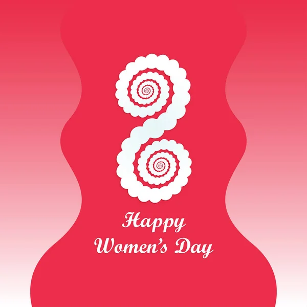 Banner Dia Internacional Mulher Março Feliz Dia Internacional Mulher Projeto — Vetor de Stock