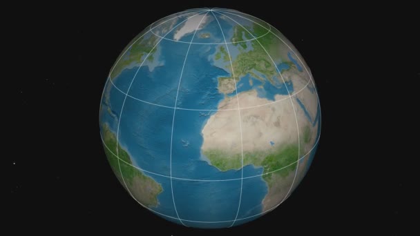 zoom morocco outlined globe capital administrative borders graticule