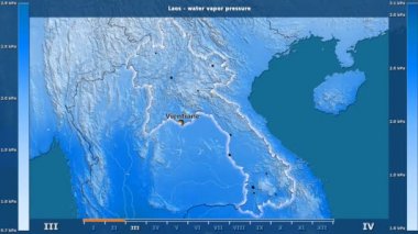 Laos alan animasyonlu efsanesi - İngilizce etiketleri ile aya göre su buharı basıncı: ülke ve sermaye adları, açıklama göster. Sterografik projeksiyon