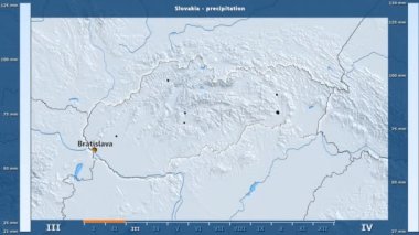 Slovakya alan animasyonlu efsanesi - İngilizce etiketleri ile aya göre Yağış: ülke ve sermaye adları, açıklama göster. Sterografik projeksiyon