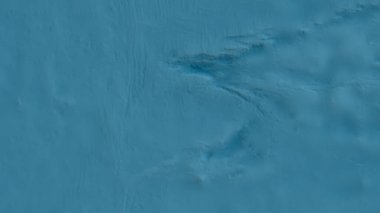 Galapagos tektonik plakasının çevresindeki alanın fiziksel haritası. 3B görüntüleme