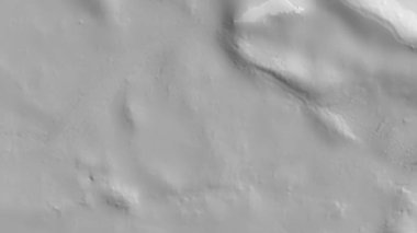 Manus tektonik plakasının etrafındaki bölgenin gri tonlu haritası. 3B görüntüleme