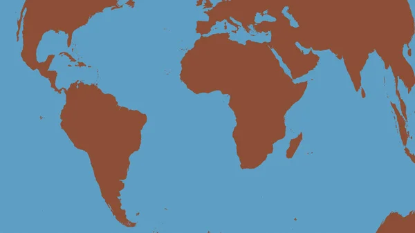 Карта Местности Вокруг Африканской Тектонической Плиты Рендеринг — стоковое фото