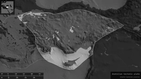 Bilek Haritasının Karanlık Desatürasyona Uğramış Arka Planında Bilgi Verici Örtülerle — Stok fotoğraf