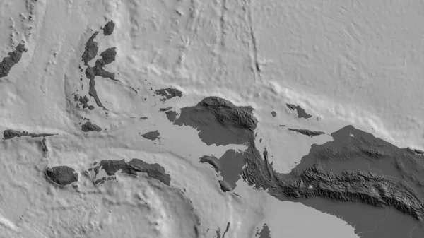 鳥頭地殻プレートの周りの領域の二次元地図 3Dレンダリング — ストック写真