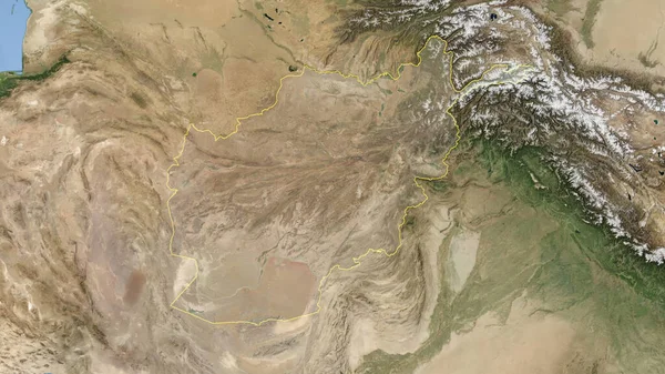 Afganistan - Yüksek çözünürlüklü uydu görüntüsü